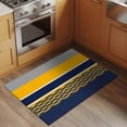 thumbnail image 2 of Navy Yellow Grey Stripes Entryway Rug 2'x3'&nbsp; Non Slip Front Door Mats, Abstract Lines Geometric Modern Entrance Rugs Indoor Outdoor Carpet, Washable Floor Mats Small Area Rug for Bedroom Kitchen, 2 of 8