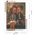 thumbnail image 2 of Pintura de diamante 5D DIY taladro redondo completo dulce pareja kit decoración del hogar arte 30x40cm, 2 of 9