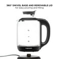 Chefman 1.7 Liter Electric Kettle w/ Easy Fill Removable Lid and LED