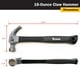 thumbnail image 3 of Mango de fibra de vidrio con cabeza de hierro fundido Claw Hammer Titan 63020, 500 ml, 3 of 5