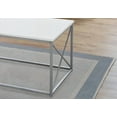 thumbnail image 3 of 3-Piece Living Room Table Set | White Laminate, Grey Metal | Ample Space, 3 of 5