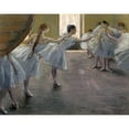 thumbnail image 3 of Degas, Edgar 14x12 Black Modern Framed Museum Art Print Titled - Dancers at the Rehearsal, 3 of 5