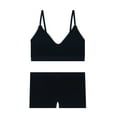 thumbnail image 3 of No Boundaries Women's Seamless Triangle Bralette & Boyshort Set, Sizes XS-XXXL, 3 of 8