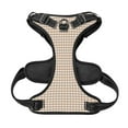 thumbnail image 5 of Bingfone Brown Gingham No Pull Dog Vest Harness For Small Medium Large Dogs Strap For Puppy Walking,Training,Dog Harness-Large, 5 of 9