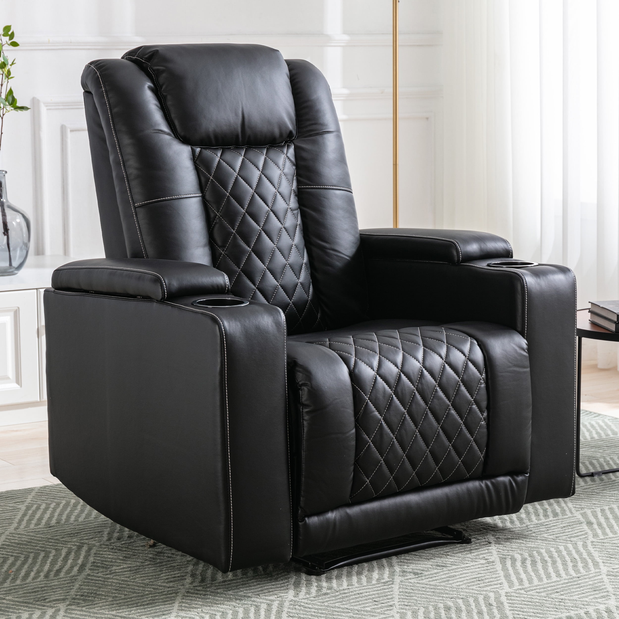 Passion Gray Quilted Rocker Recliner atelieryuwa.ciao.jp