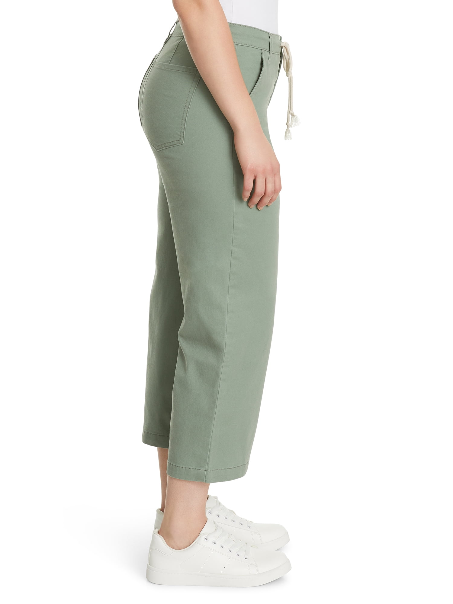Gloria Vanderbilt Swan Series Women's Wide Leg Crop Jean with Drawstring, 25" Inseam, Sizes 6-18