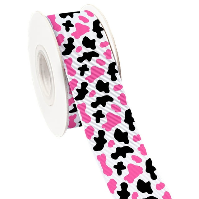 Animals Speckle Leopard Print Design Printed Grosgrain Satin Ribbon for Gift Wrapping Hair Bow Craft Accessory 50 Yards Jiayi