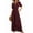 Dark Red, variant on Womens Jumpsuits Short Sleeve V Neck Dressy Casual Wide Leg Pants Romper Black XL