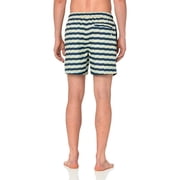 Original Penguin Mens Striped Drawstring Swim Trunks