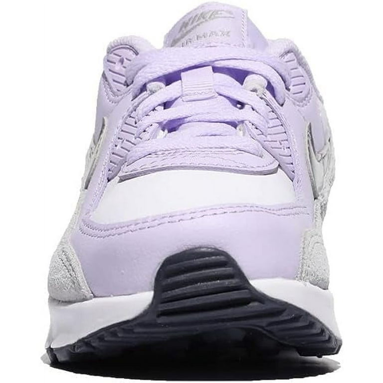 NEW-Nike Air Max 90 (PS) Kids Girls on sale Shoes White-Light Silver CD6867-116 Size 2Y