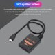 thumbnail image 1 of Conmutador Compatible con HDMI 4K 2 de 1 entrada y 2 salidas con Cable de alimentación para Xbox PS3, 1 of 7
