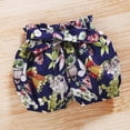 thumbnail image 3 of KPOPLK 3 Piece Newborn Infant Baby Girl Clothes Ruffle Sleeve Romper Shorts Set Floral Summer Outfits Cute Baby Girl Clothing(0-6 Months,Beige), 3 of 9