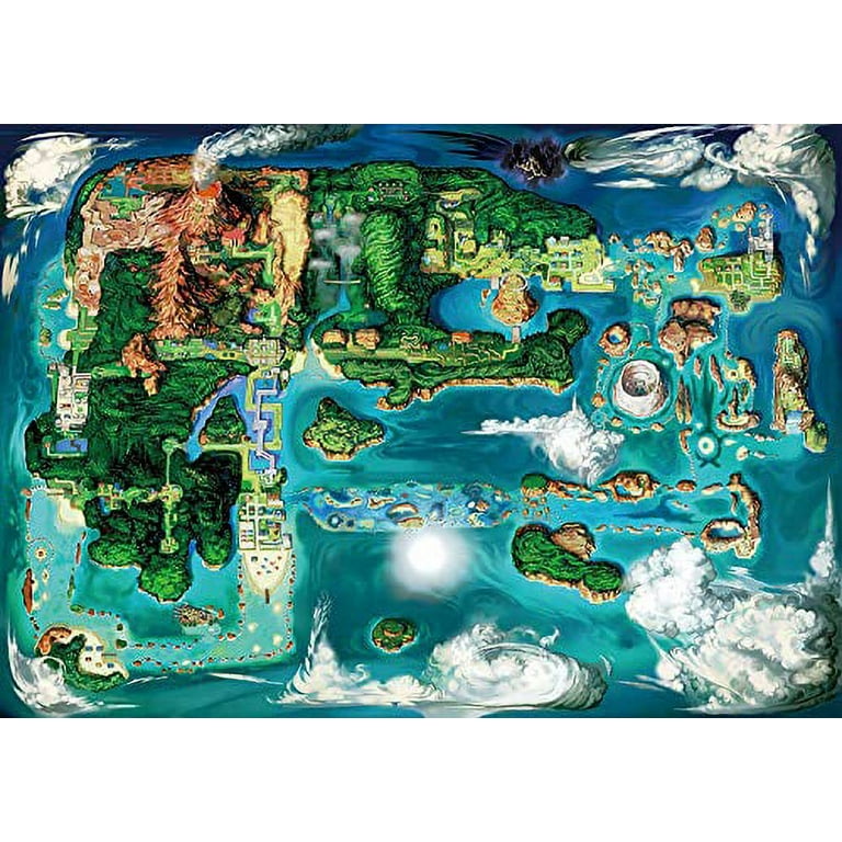 Pokemon Omega Ruby Hoenn World Map Map for 3DS by MKaykitkats - GameFAQs