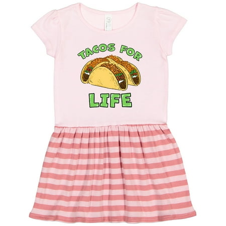 

Inktastic Tacos for Life Gift Toddler Girl Dress
