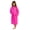 HOT PINK, variant on Terry Cotton Hooded Unisex Teenagers and Petites Bathrobe - Turquoise, X-Large