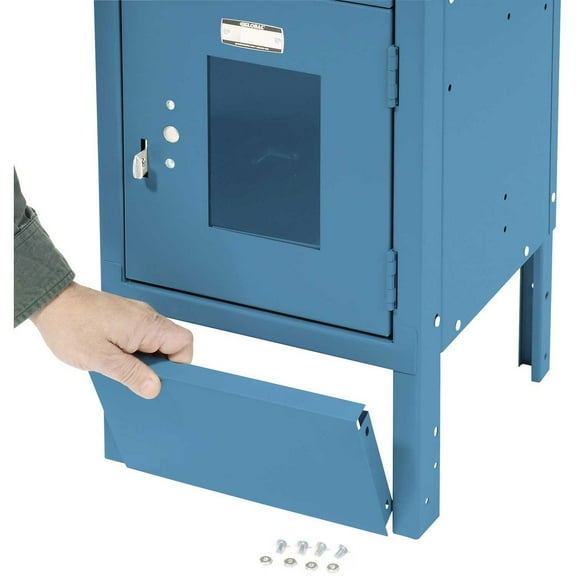 Global Industrial Front Base For 15""W X 6""H Blue Locker