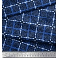 thumbnail image 2 of Soimoi Polyester Crepe Fabric Arrow,Swirl & Floral Block Printed Fabric 1 Yard 52 Inch Wide, 2 of 3
