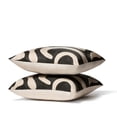 thumbnail image 2 of Temi Coker for Walmart Embroidered Decorative Pillow, 20" x 20", Black and White, 2 of 8