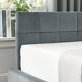thumbnail image 5 of Full Size Tufted Corner Daybed with 2 Storage Drawers, Velvet Upholstered Sofa Bed Frame with Backrests and Sturdy Slats for Bedroom & Living Room Use, No Box Spring Required, Grey, 5 of 8