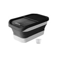 thumbnail image 2 of Dog Cat Food Storage Container, Food Storage Box, Large Capacity Sealed Can with Transparent Sliding Lid, Rice Storage Bin Rice Box for Nuts Black, 2 of 8