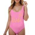 thumbnail image 1 of MKLEKYY Traje De Baño Mujer Women Fashion Letter Print Piece Swimsuit Sexy Bikini Swimwear Bathing Sleeveless Backless Swimsuit 1843, 1 of 4