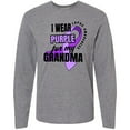 thumbnail image 3 of Inktastic I Wear Purple For My Grandma Lupus Awareness Long Sleeve T-Shirt, 3 of 5