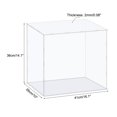 thumbnail image 2 of Uxcell Display Case Box Acrylic Box Transparent Dustproof Protection Showcase 41x26x36cm for Collectibles, 2 of 5