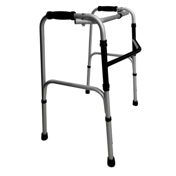 Andadera Ortopédica Caminadora Económica Vida Digna VDAN004 Aluminio Negra