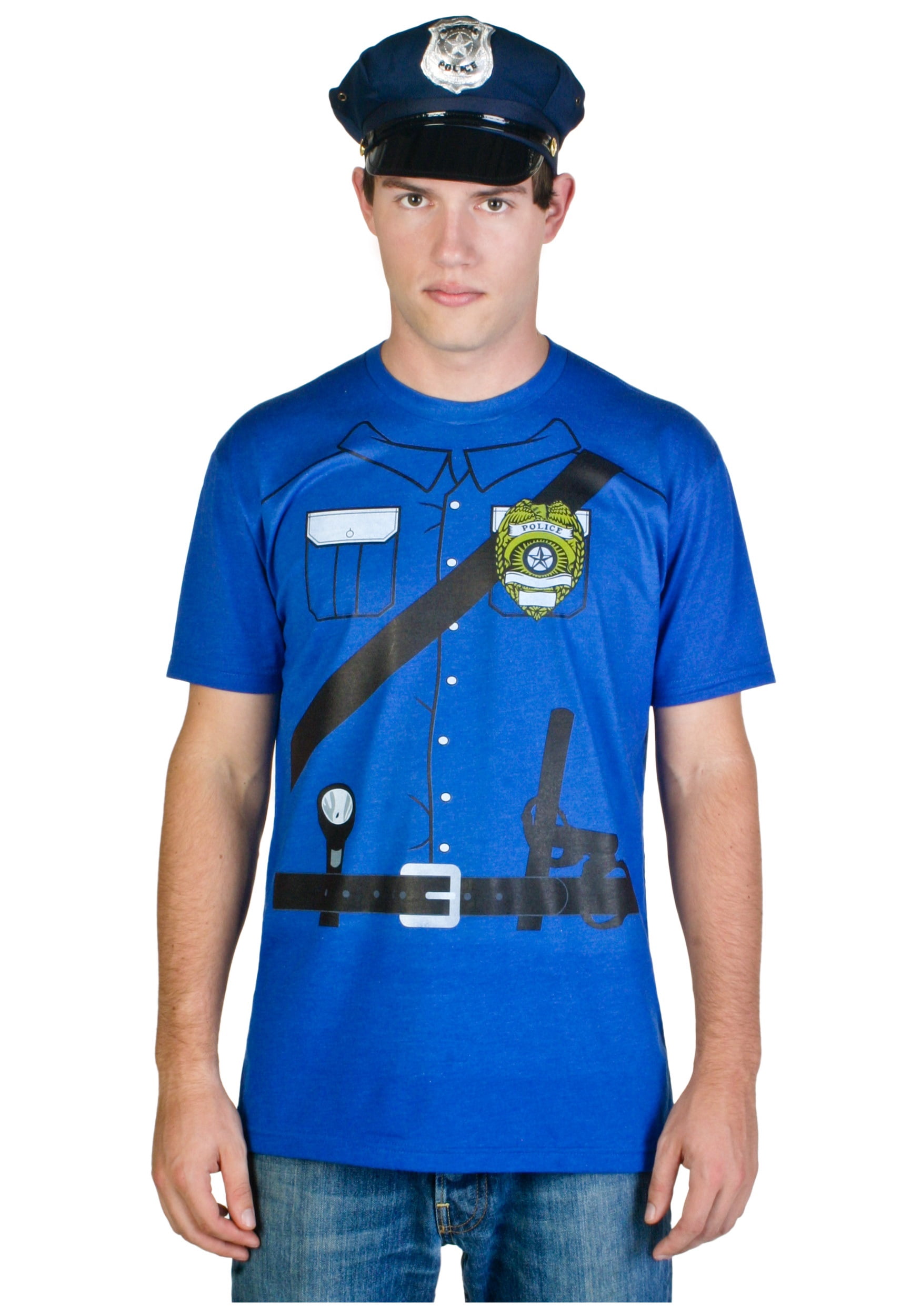 Mens Cop Costume T-Shirt - Walmart.com