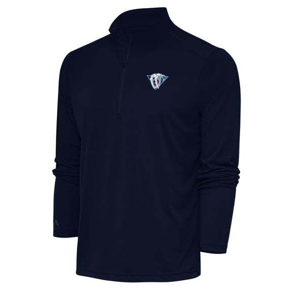 Men's Antigua Navy Nashville Predators Special Edition 2.0 Tribute Quarter-Zip Pullover Top