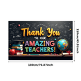 thumbnail image 3 of Yatrandify Decorative Design Thank You Banner Colorful Theme Teacher Appreciation Banner for School Events Education Celebration Classroom Decoration, 3 of 8