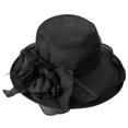 thumbnail image 1 of Sombrero de sol para mujer Floral: Gorro de playa de ala ancha de gasa transpirable Gorra de viaje para dama, 1 of 8