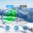 thumbnail image 3 of Findway Ski Goggles Over Glass, 100% UV Protection OTG Snow/Snowboard Goggles for Women, Men & Youth, Adult, 3 of 8