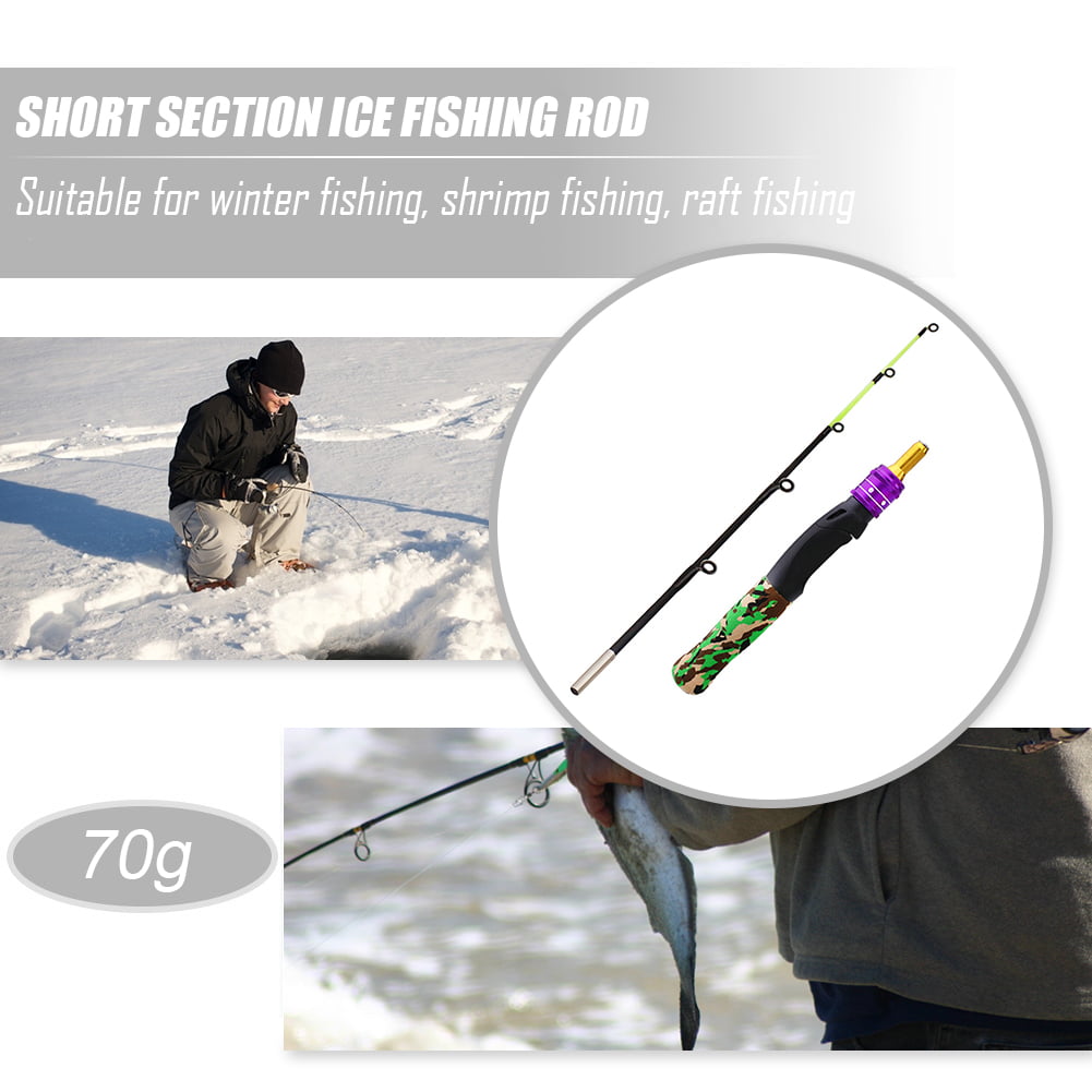 61cm Ice Fishing Rod Carbon Spinning Winter Raft Shrimp Fishing Child Pole 