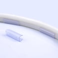 thumbnail image 3 of DELight 2" Plastic U Channel System 50PCS Clear PVC Universal LED Track Mounting Holder for 9/16" Neon Flex Strip Light, 3 of 5