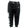 thumbnail image 2 of Victoria's Secret Pink Fleece Classic Jogger Pant Sweatpants Black Marl Logo, Small NWT, 2 of 3