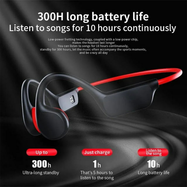 Becaristey Enjoy Open-Ear Comfort With Bone Conduction Bluetooths Bluetoothss 3 Chip Bluetoothss 5.3 Chip orange white
