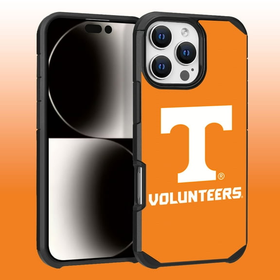 Apple iPhone 16 Pro Max (6.9) - Licensed NCAA University of Tennessee, Knoxville Volunteers Logo on Yellow Textured Dual Layer Case