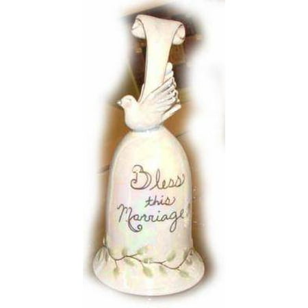 Lovey Dovey Bless this Marriage 'Bell - Clayworks -  Heather Goldminc