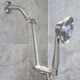 thumbnail image 4 of Aqua Elegante 10 inch Brass Adjustable Shower Arm, Extension Tool - Brushed Nickel, 4 of 8