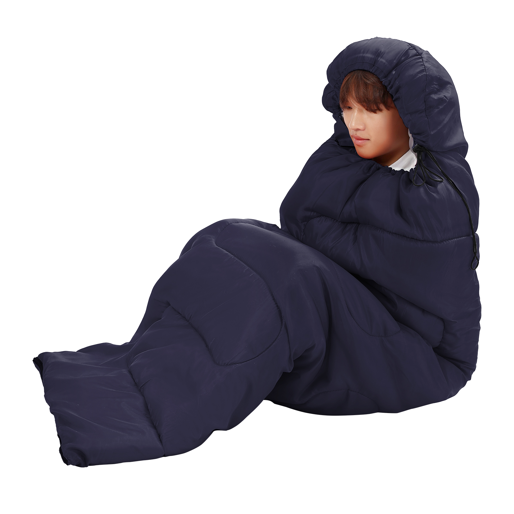 Croosse Lightweight Waterproof Sleeping Bag, Navy photo 8