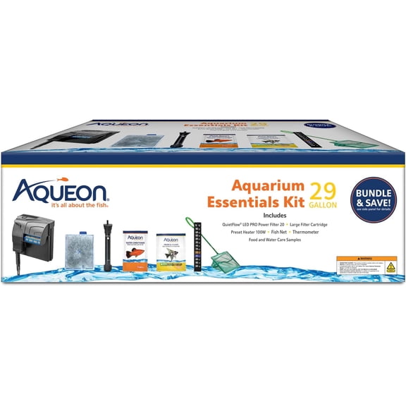 Fish Tank Aquarium Essentials Starter Kit for 29 Gallon Tanks