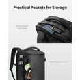 thumbnail image 3 of tomtoc Travel Backpack 28L, TSA Friendly Flight Approved Carry-on Luggage, Personal Item Travel Bag, Water-resistant Lightweight Business Rucksack, Durable Bag Fits 16 Inch Laptop, 3 of 11