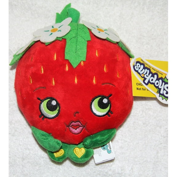 Plush - Shopkins - Strawberry 6.5" Soft Doll Toys New 149723