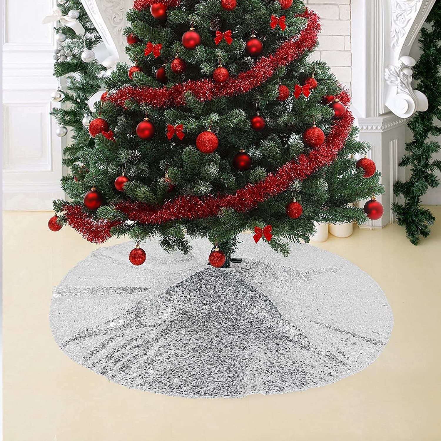 Details about   Christmas Tree Plush Toy Skirt Decor Merry Christmas Party For Christmas Tree 