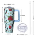 thumbnail image 2 of 30 oz Christmas Stocking Santa Tumbler with Handle and Straw, Stainless Steel Double Wall Cup 30 oz, Leak Proof Holiday Mug, Winter Gift, 2 of 5