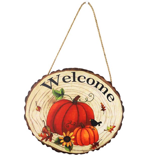 Ounissouiy Entrada jardín país cosecha puerta signos interesante Pascua llamativa placa Festival Acción de Gracias tablero de bienvenida Kits de decoración para fiestas JM00944 Ounissouiy HA063878-02