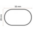 thumbnail image 2 of G3 S.p.A. Roof Rack Cross Bar 61.122 Open; 48.03 Inch; 165.35 Load Capacity; Black; Steel; Set of 2, 2 of 5