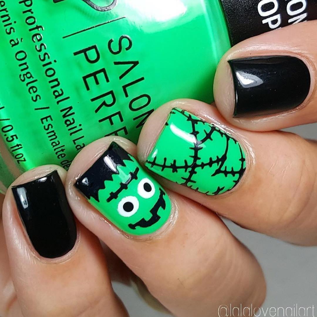 Whats Up Nails - Frankenstein's Monster Vinyl Stencils Nail Art Design -  Walmart.com
