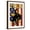 Brown Frame, variant on Art.com Texas - Cowboy with Bucking Bronco Art Print by Lantern Press, Black Frame Wall Art, 21" x 29"